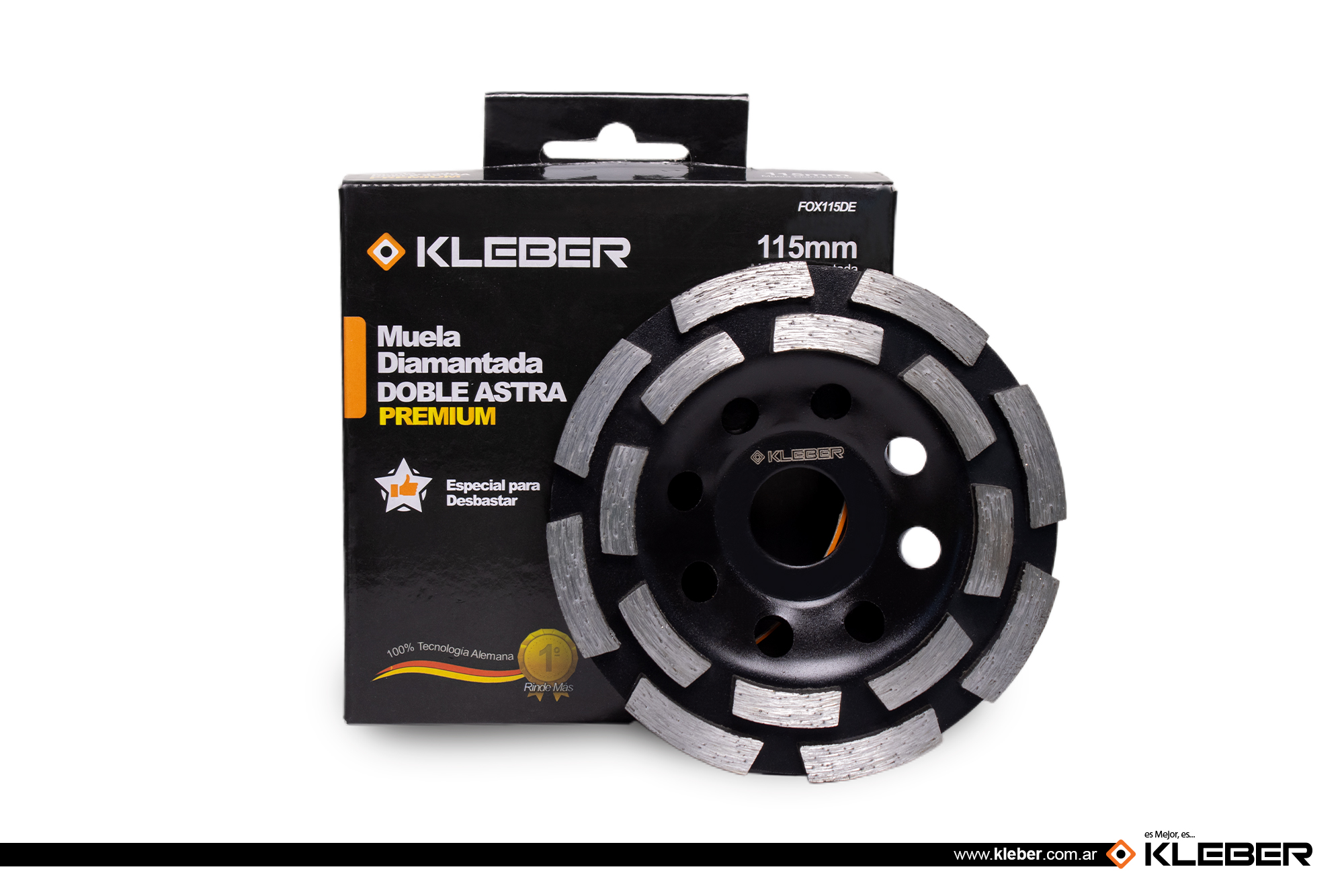 MUELA DIAMANTADA DOBLE ASTRA115 MM