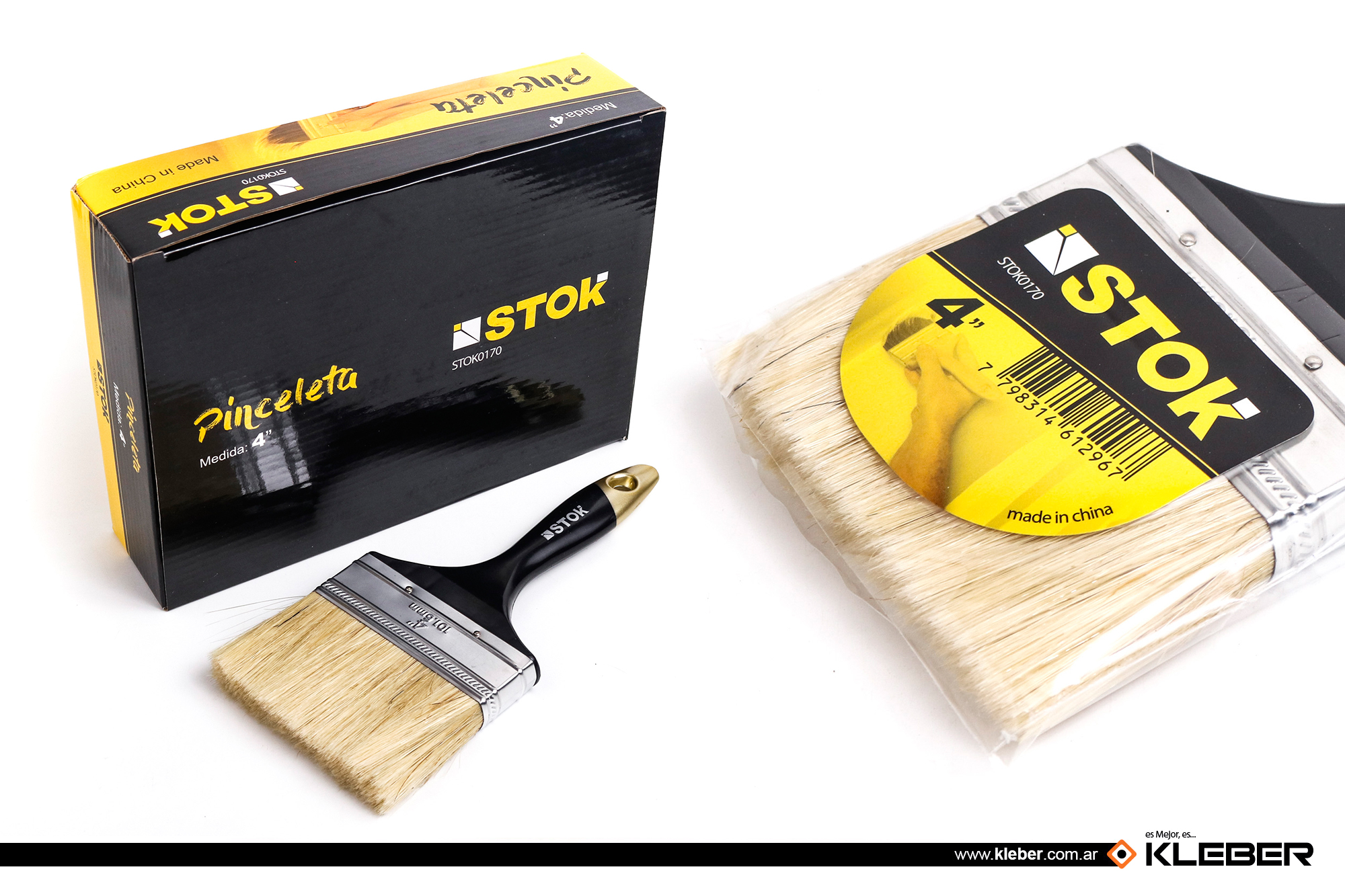 PINCELETA 4 - CERDA BLANCA LARGA