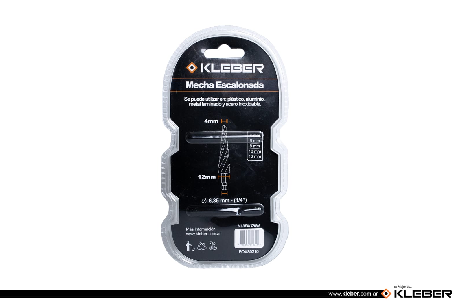 MECHA ESCALONADA DE ACERO